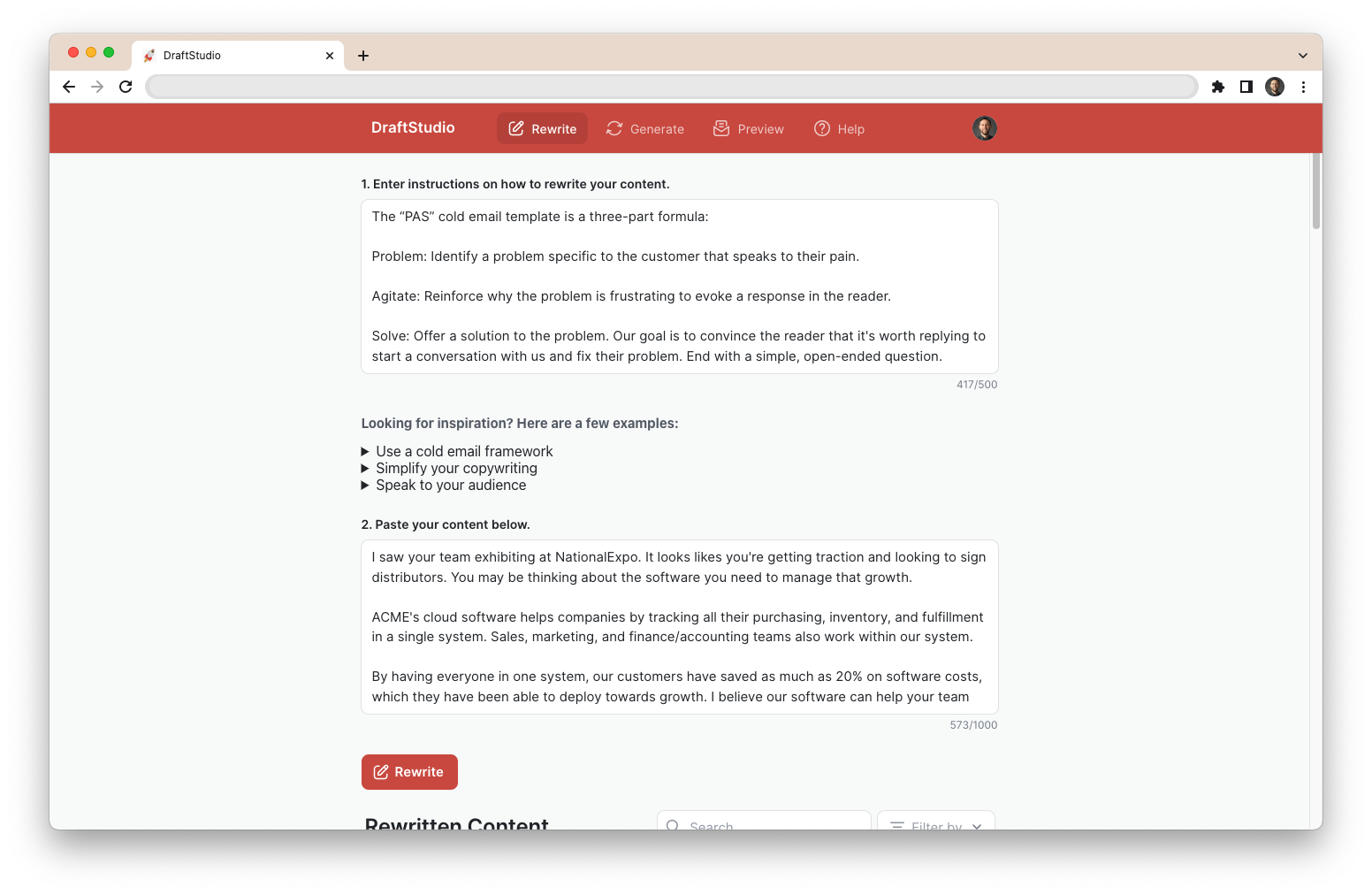 draftstudio-rewrite-screenshot